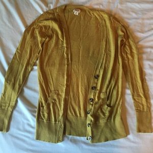 Mossimo Small Mustard Yellow Cardigan